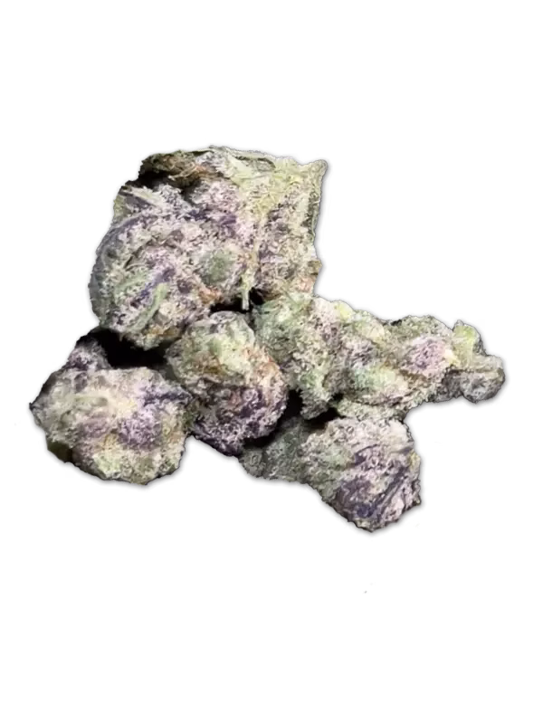Purple Tesla THCa Smalls – Exotic Indica Strain — High THCa — 35.95% @ HighHippy.com - Fast Shipping!
