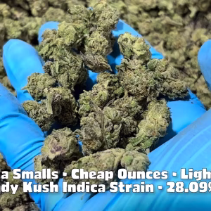 Kandy Kush Indica Strain - THCa Smalls - Cheap Ounces - 28.09% @ HighHippy.com - Fast Delivery!